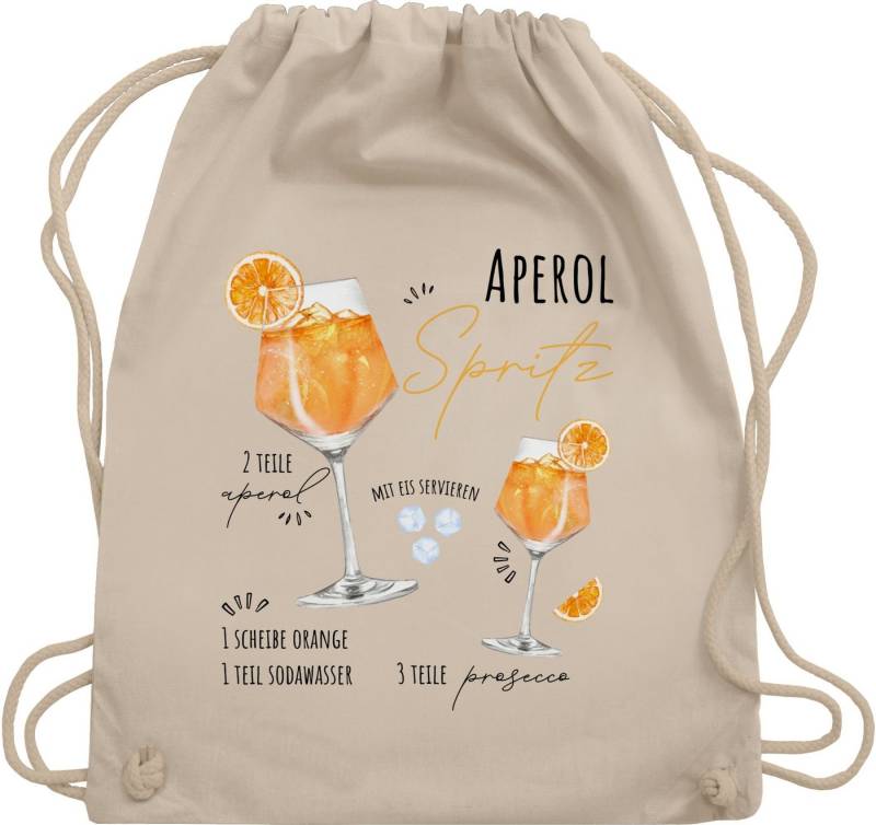 Shirtracer Turnbeutel Aperol Spritz Rezept I Lustig Geschenk Aperolfan Fanartikel, Karneval & Fasching von Shirtracer