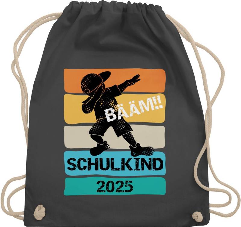 Shirtracer Turnbeutel Bääm! Schulkind 2025, Schulanfang & Einschulung Geschenk Turnbeutel von Shirtracer