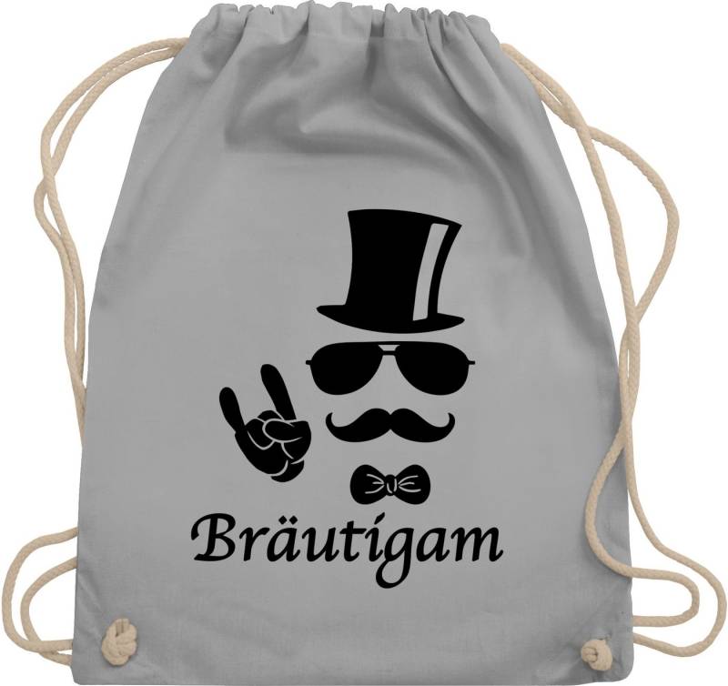 Shirtracer Turnbeutel Bräutigam Hipster, JGA Männer von Shirtracer