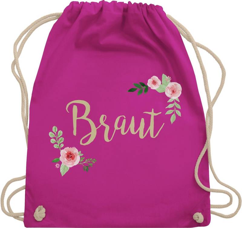 Shirtracer Turnbeutel Braut Blumen, JGA Junggesellenabschied Frauen von Shirtracer