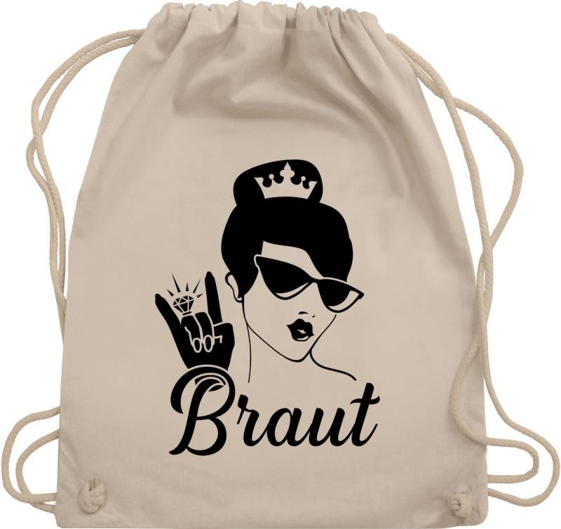 Shirtracer Turnbeutel Braut Bride, JGA Junggesellenabschied Frauen von Shirtracer