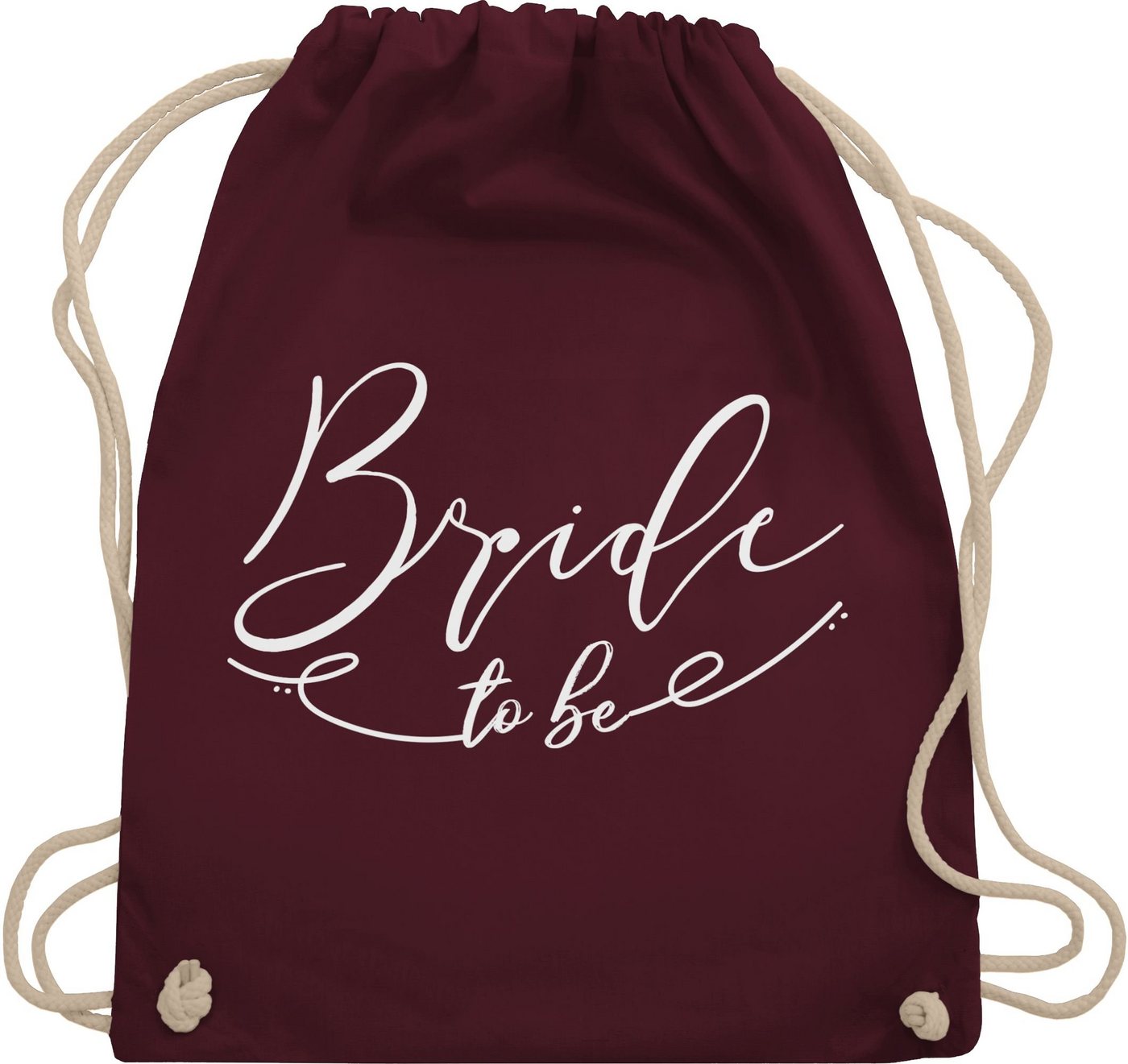 Shirtracer Turnbeutel Bride to be mit Linie, JGA Junggesellenabschied Frauen von Shirtracer