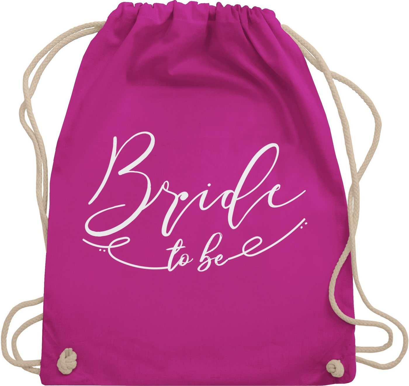 Shirtracer Turnbeutel Bride to be mit Linie, JGA Junggesellenabschied Frauen von Shirtracer