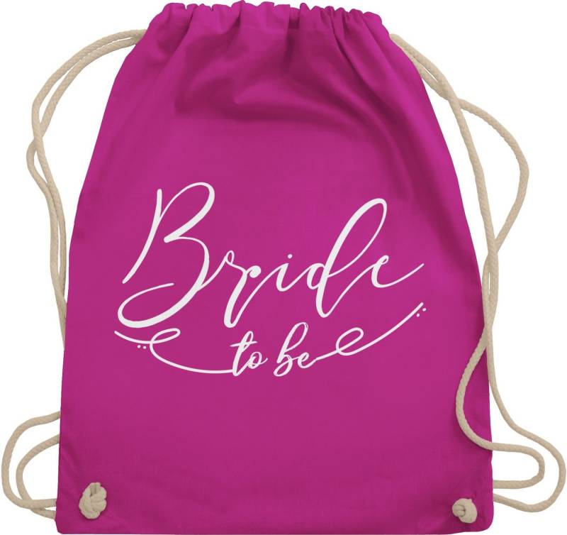 Shirtracer Turnbeutel Bride to be mit Linie, JGA Junggesellenabschied Frauen von Shirtracer