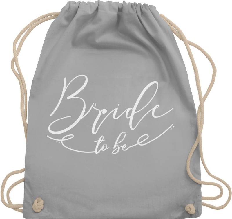 Shirtracer Turnbeutel Bride to be mit Linie, JGA Junggesellenabschied Frauen von Shirtracer