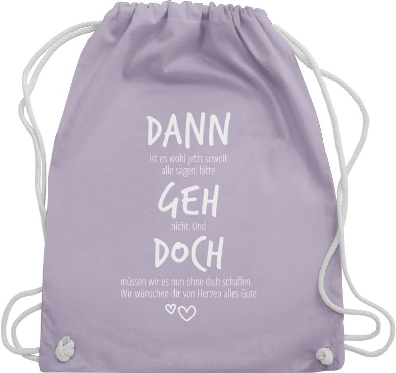 Shirtracer Turnbeutel Dann geh doch mit Herzen, Abschiedsgeschenk berufliche Veränderung, Kollegen Kollegin Shirtracer Turnbeutel Dann geh doch mit Herzen, Abschiedsgeschenk berufliche Veränderung, Kollegen Kollegin von Shirtracer