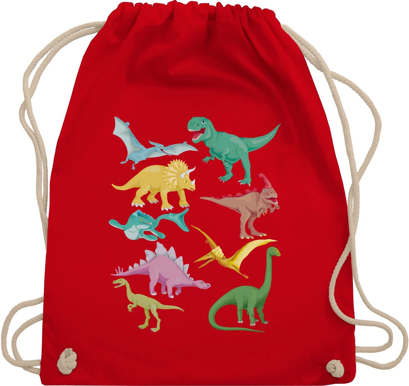 Shirtracer Turnbeutel Dinos, Tiermotiv Animal Print von Shirtracer