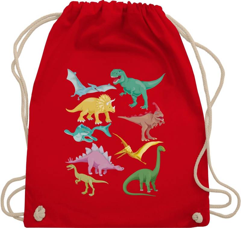 Shirtracer Turnbeutel Dinos, Tiermotiv Animal Print von Shirtracer
