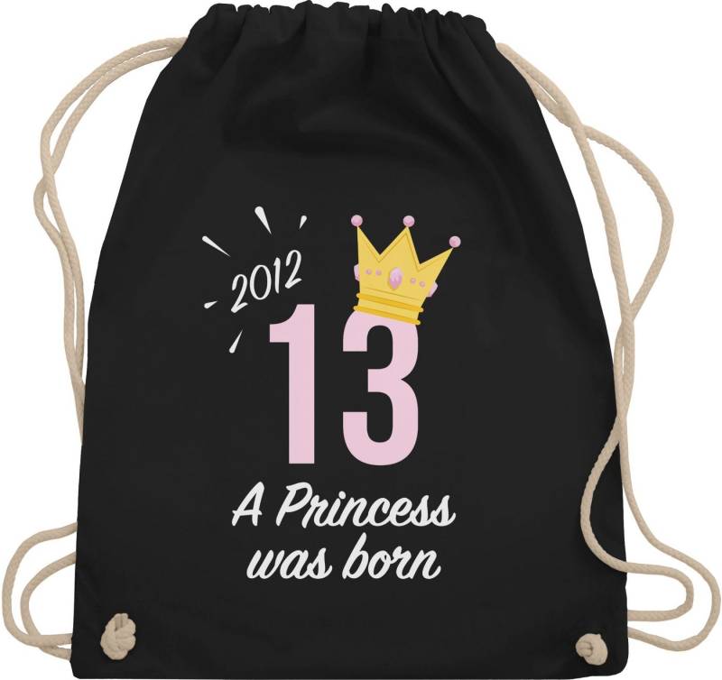 Shirtracer Turnbeutel Dreizehnter Mädchen Princess 2012, 13. Geburtstag von Shirtracer