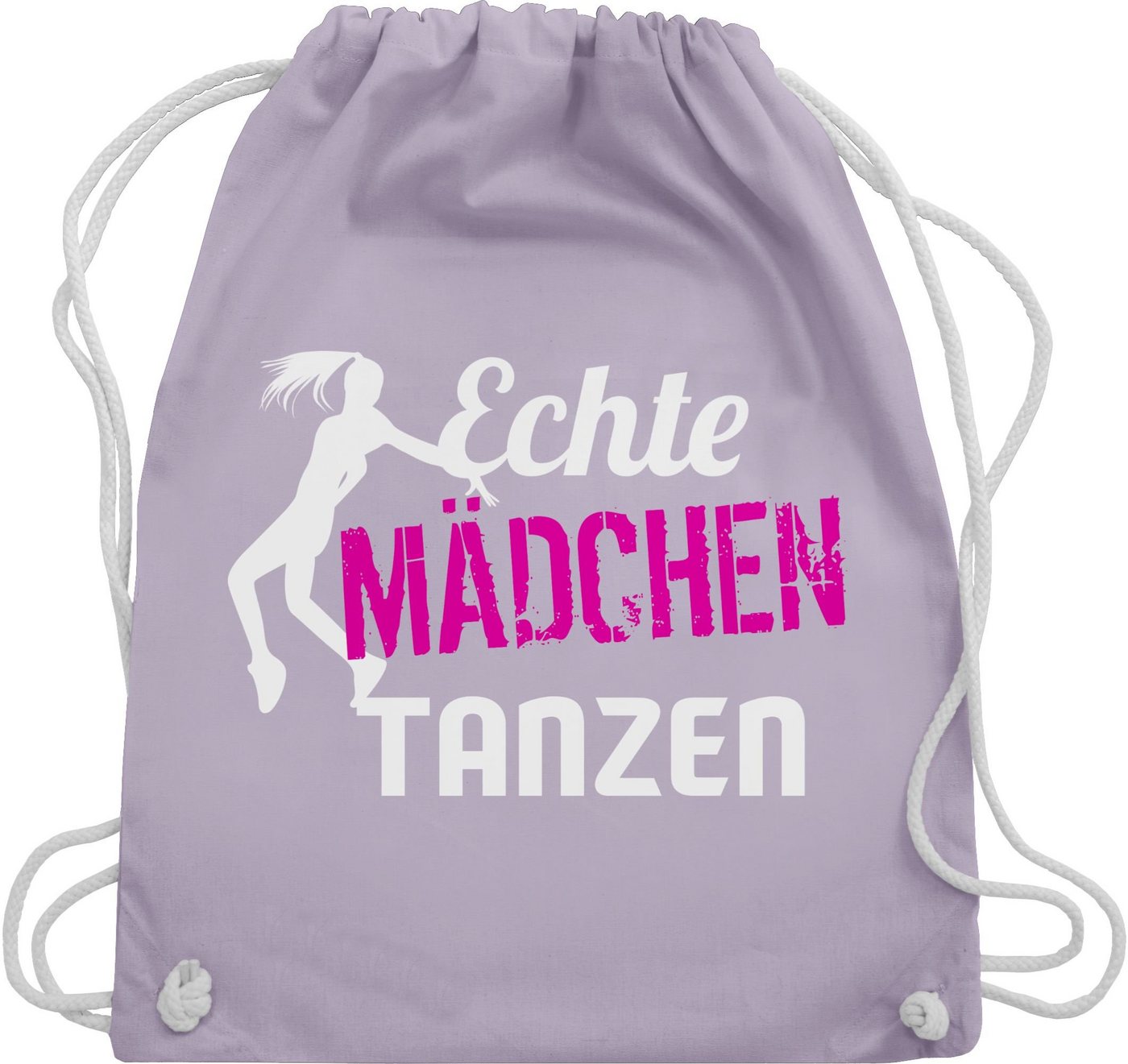 Shirtracer Turnbeutel Echte Mädchen tanzen - Tänzerin, Tanzen Geschenk von Shirtracer