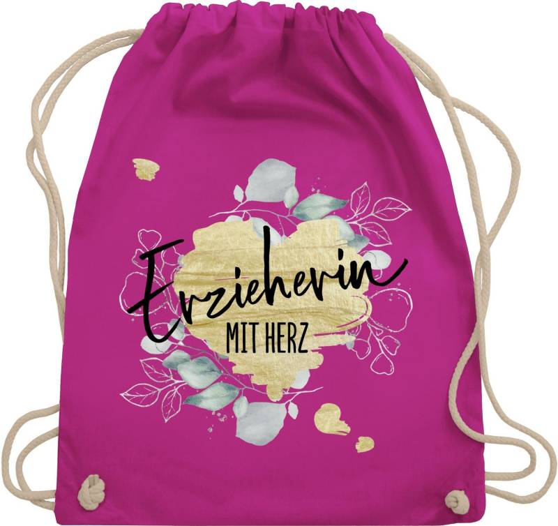 Shirtracer Turnbeutel Erzieherin mit Herz, Erzieherin von Shirtracer