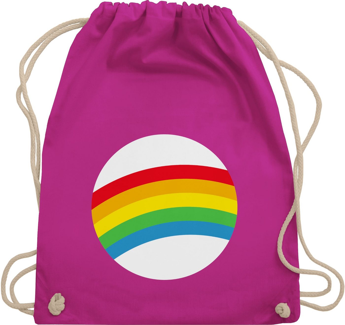 Shirtracer Turnbeutel Glücksbär Regenbogen Rainbow LGBTQ Gay Pride Vielfalt Toleranz, Karneval & Fasching von Shirtracer