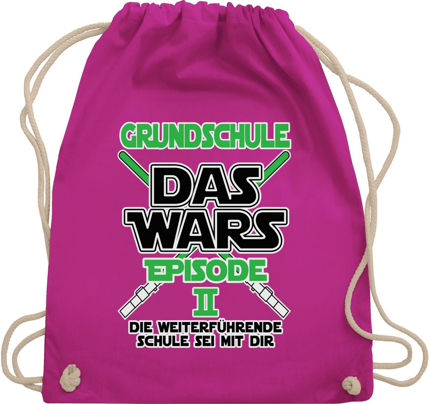 Shirtracer Turnbeutel Grundschule Das Wars - Episode 2 - Die Weiterführende Schule sei mit d, Schulanfang & Einschulung Geschenk Turnbeutel von Shirtracer