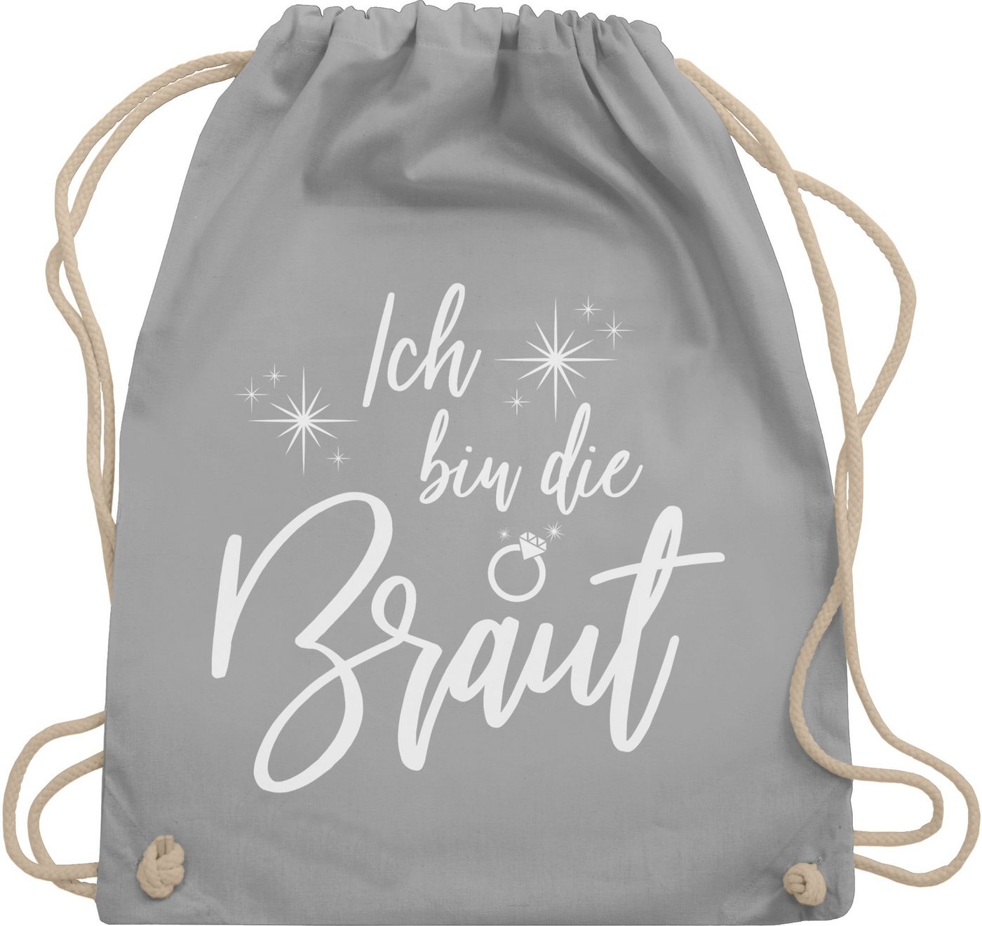 Shirtracer Turnbeutel Ich bin die Braut Bride, JGA Junggesellenabschied Frauen von Shirtracer