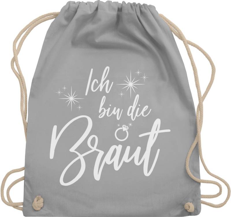 Shirtracer Turnbeutel Ich bin die Braut Bride, JGA Junggesellenabschied Frauen von Shirtracer