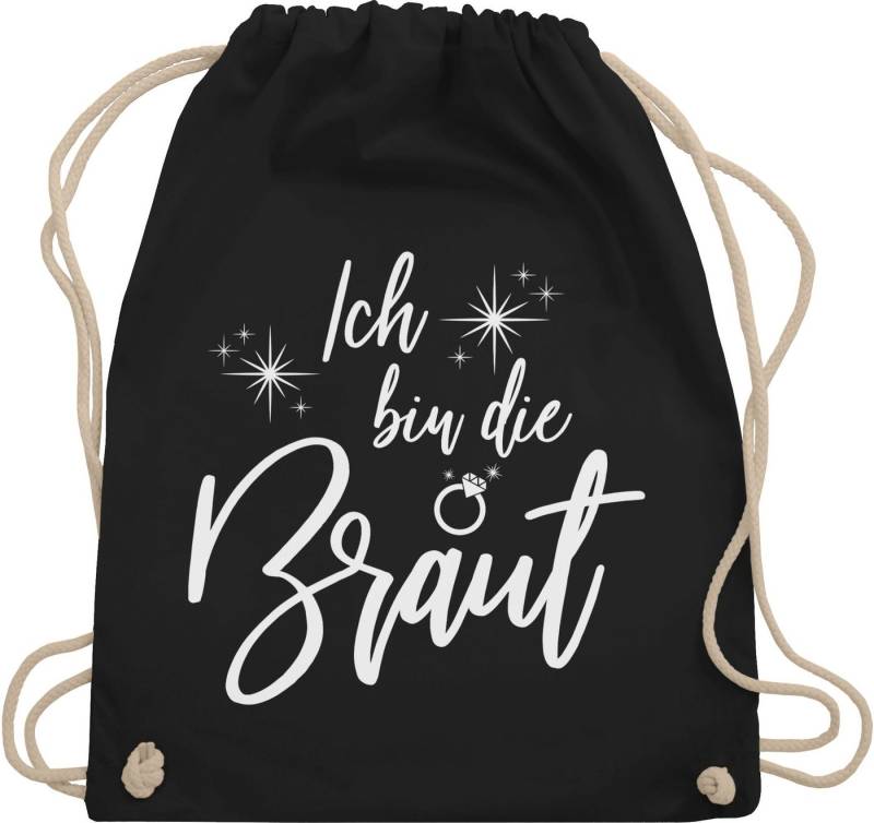 Shirtracer Turnbeutel Ich bin die Braut Bride, JGA Junggesellenabschied Frauen von Shirtracer