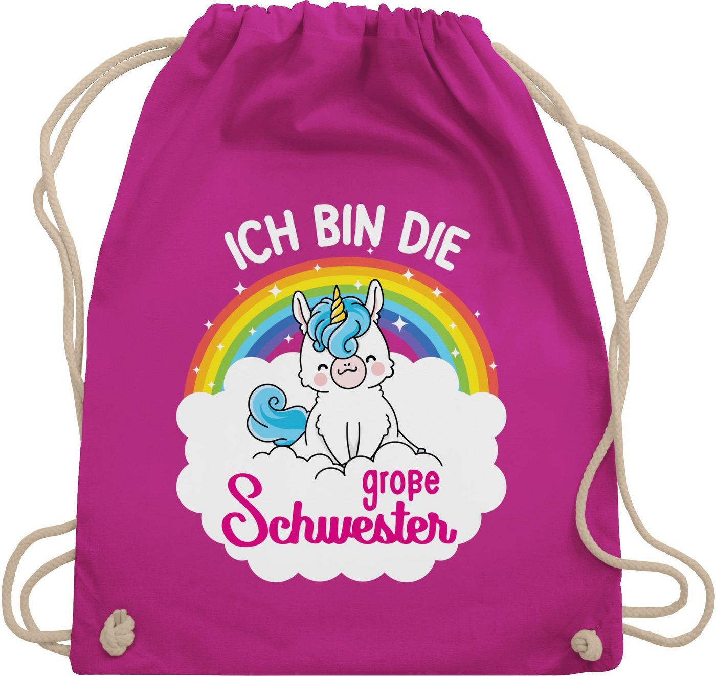 Shirtracer Turnbeutel Ich bin die große Schwester - Einhorn, Große Schwester von Shirtracer