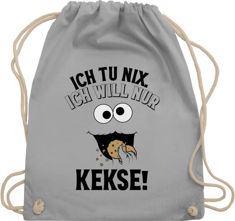 Shirtracer Turnbeutel Ich tu nix Ich will nur Kekse I Krümelmonster I Keksmonster, Karneval & Fasching von Shirtracer