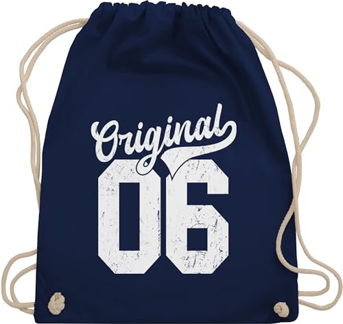 Turnbeutel Rucksack - 18. Geburtstag - Original 2006 - Unisize - Navy Blau - geburtstagsgeschenke zum 18 geschenk für 18.jähriges 18jährigen jahre jährige 18er zum18 18ter geburstag jährigen von Shirtracer