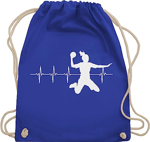 Shirtracer Turnbeutel Rucksack - WM 2023 Trikot Ersatz - Handball Herzschlag für Damen - Unisize - Royalblau - turn beutel handballer geschenk stoffbeutel baumwolle sport turnsackerl 25. geburtstag Shirtracer Turnbeutel Rucksack - WM 2023 Trikot Ersatz - Handball Herzschlag für Damen - Unisize - Royalblau - turn beutel handballer geschenk stoffbeutel baumwolle sport turnsackerl 25. geburtstag von Shirtracer