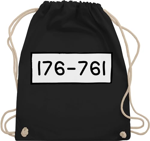 Turnbeutel Rucksack - Karneval & Fasching - Taschen - Panzerknacker Nummern - Unisize - Schwarz - dieb karnevalsbeutel faschings beutel karnevalstasche karnevals trainingsbeutel wurfbeutel von Shirtracer
