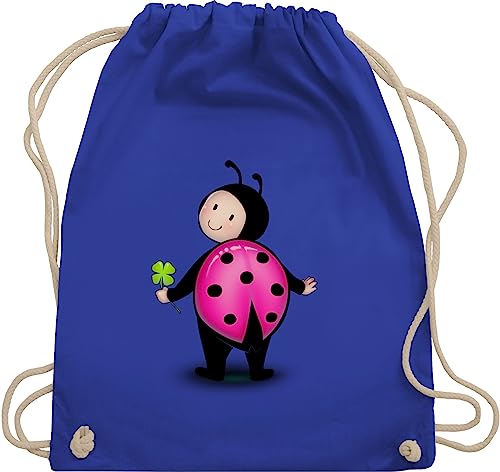 Turnbeutel Rucksack - & Taschen - Marienkäfer - Kindergarten Fasching Karneval Kinder - Unisize - Royalblau - marienkaefer turnsack kinderturnbeutel karnevals wurfbeutel fastnacht beutelrucksäcke von Shirtracer