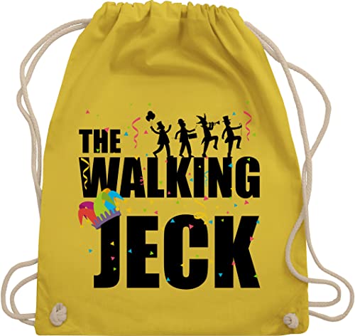 Turnbeutel Rucksack - & Fasching - Taschen - The Walking Jeck Kostüm I Jecken Karneval I Fastnacht I Fasnacht I Fasnet - Unisize - Gelb - karnevalsbeutel faschings koeln beutel karnevalstasche von Shirtracer