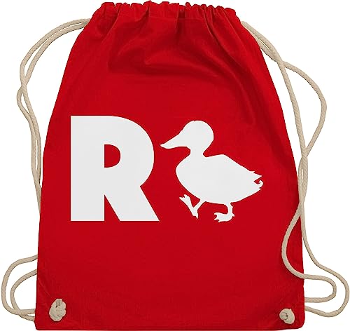 Turnbeutel Rucksack - Rentner - Taschen - R Ente Geschenk Rente Geschenke Ruhestand I - Unisize - Rot - abschiedsgeschenke für retirement duck beutel zum abschied pension rentenbeginn stoffrucksack von Shirtracer