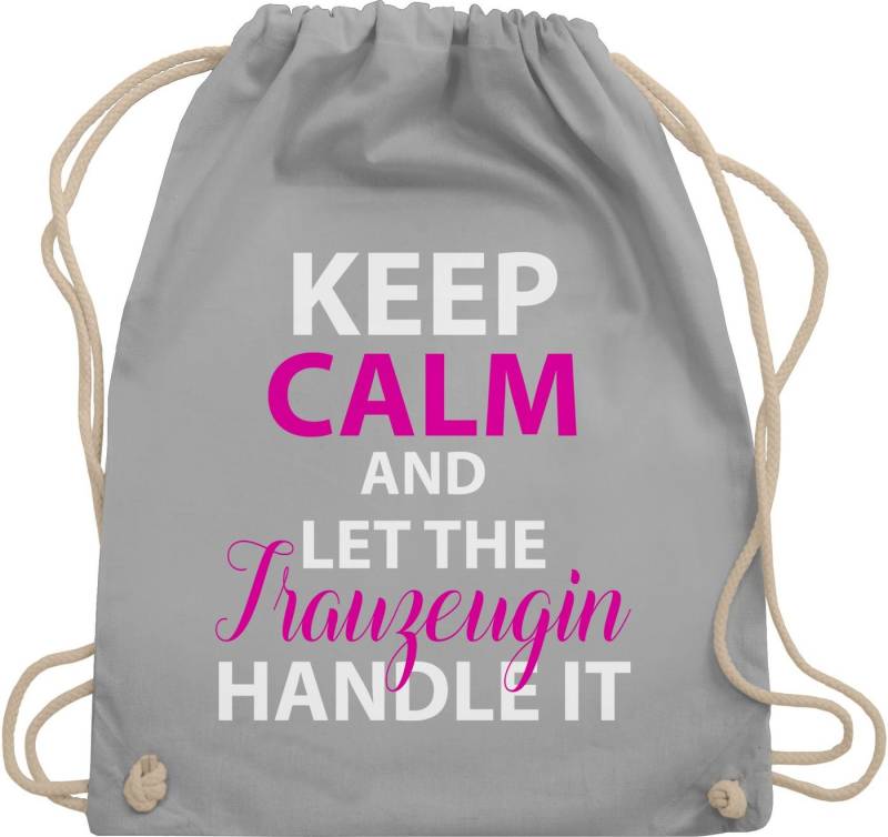 Shirtracer Turnbeutel Keep Calm Trauzeugin, JGA Junggesellenabschied Frauen von Shirtracer