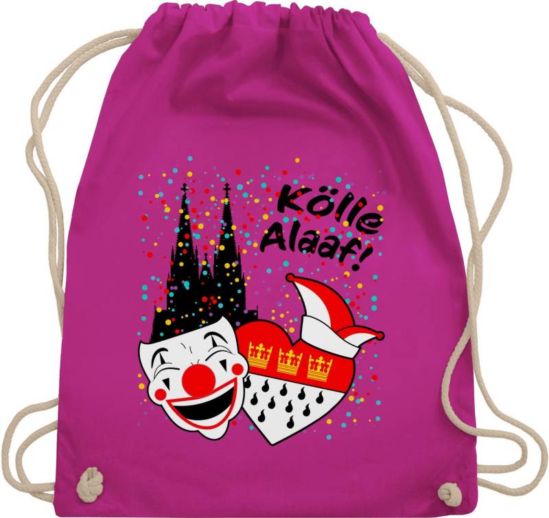 Shirtracer Turnbeutel Kölle Alaaf Kostüm Köln Karneval Wappen I Jeck Rut Wiees I Narren I Kö, Karneval & Fasching von Shirtracer