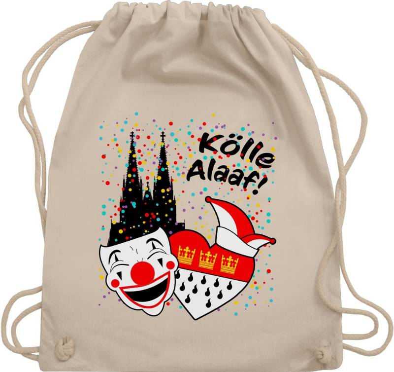 Shirtracer Turnbeutel Kölle Alaaf Kostüm Köln Karneval Wappen Jeck Rut Wiees Narren Kölsche, Karneval & Fasching von Shirtracer