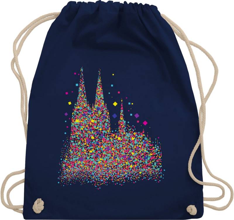 Shirtracer Turnbeutel Kölner Dom Konfetti I Karneval I Fasching, Karneval & Fasching von Shirtracer