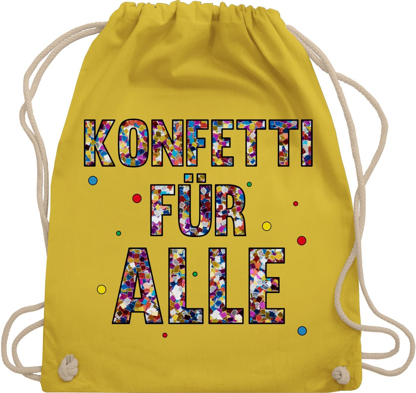 Shirtracer Turnbeutel Konfetti für Alle, Karneval & Fasching von Shirtracer