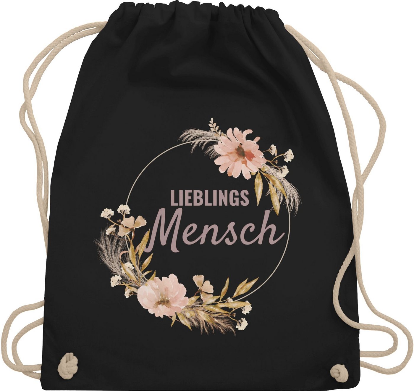 Shirtracer Turnbeutel Lieblingsmensch Lieblingsperson Herzmensch, Frauen Geschenk Damen von Shirtracer