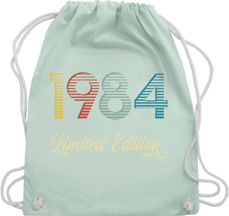 Shirtracer Turnbeutel Limited Edition 1984 Vierzigster, 40. Geburtstag von Shirtracer