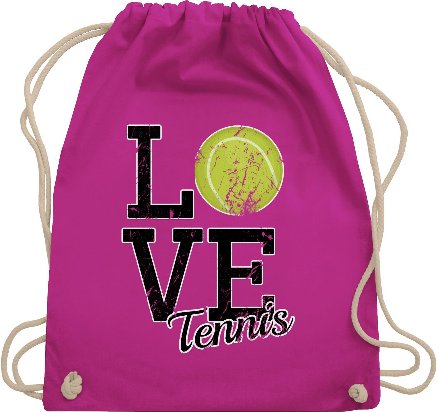 Shirtracer Turnbeutel Love Tennis, Tennis Zubehör von Shirtracer