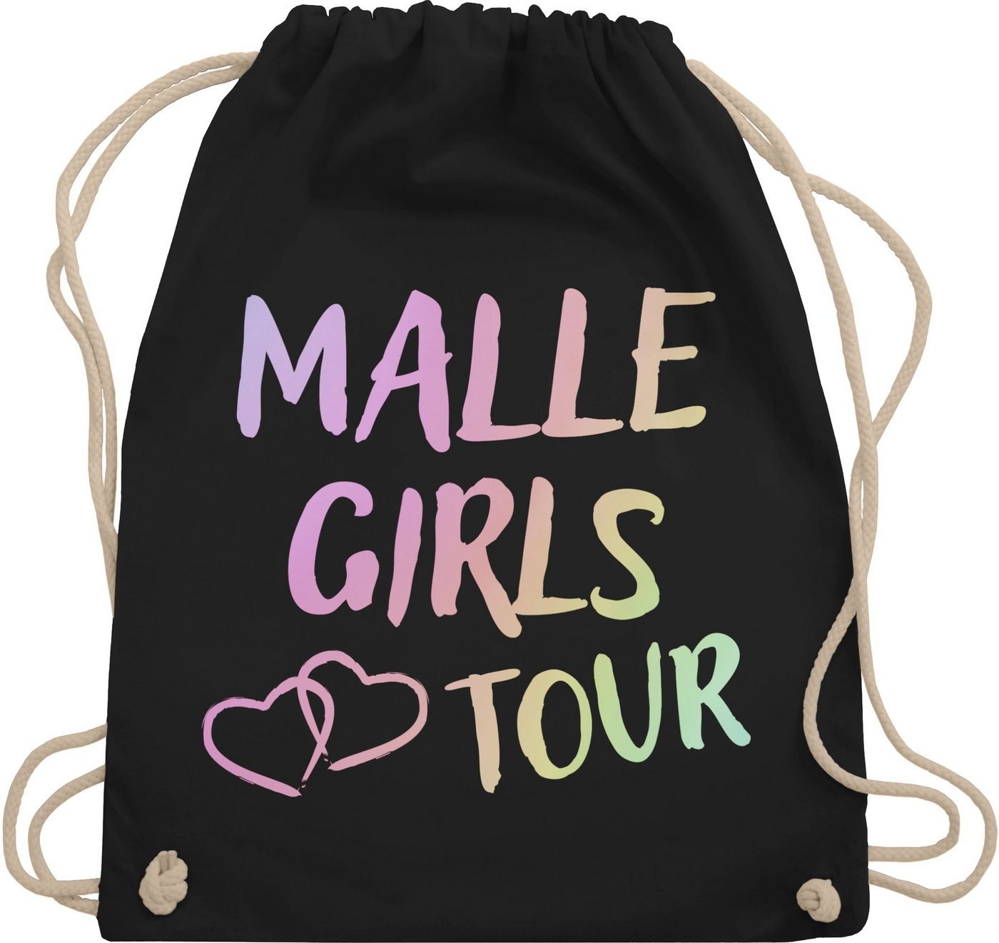 Shirtracer Turnbeutel Malle Girls Tour Mallorca Tour Mädels Malle Party Mädchen Urlaub, Sommerurlaub Tasche von Shirtracer