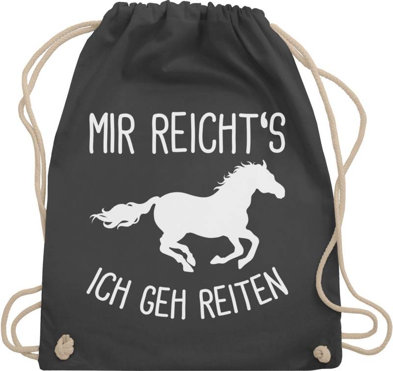 Shirtracer Turnbeutel Mir reichts ich geh Reiten I Geschenk Pferde I Pferdemädchen I Pferdel, Pferd von Shirtracer