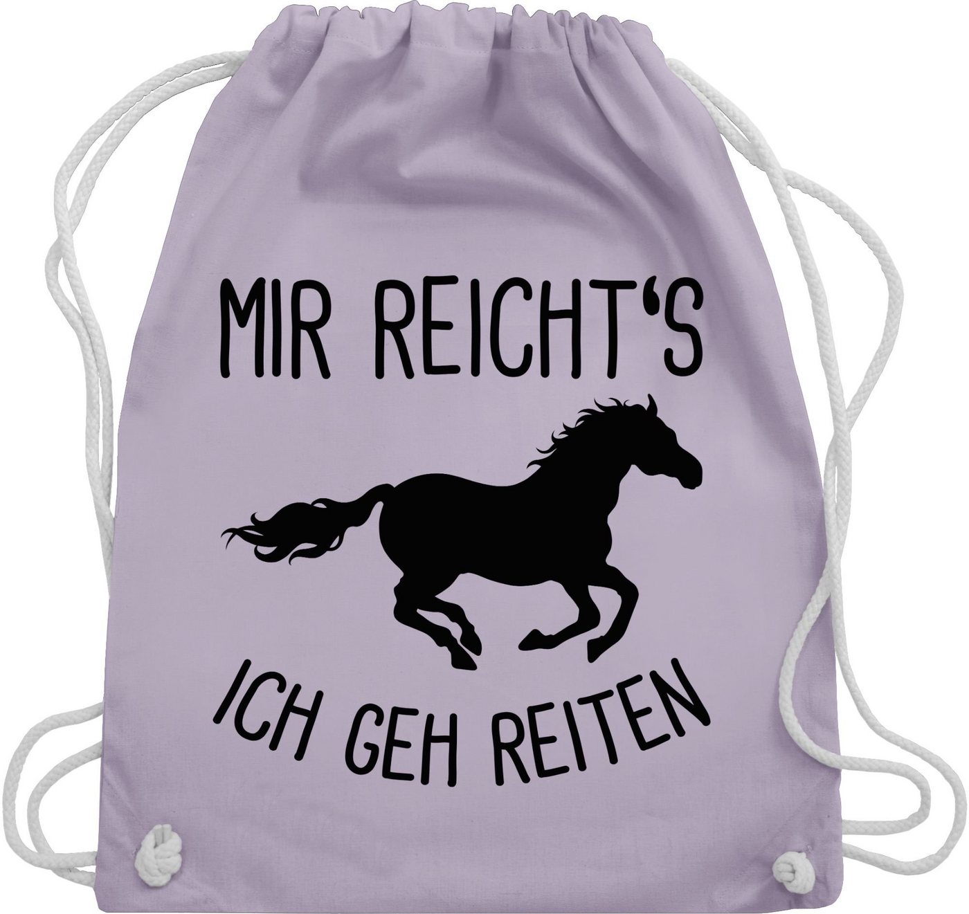 Shirtracer Turnbeutel Mir reichts ich geh Reiten mit Pferd, Pferd & Pferde von Shirtracer