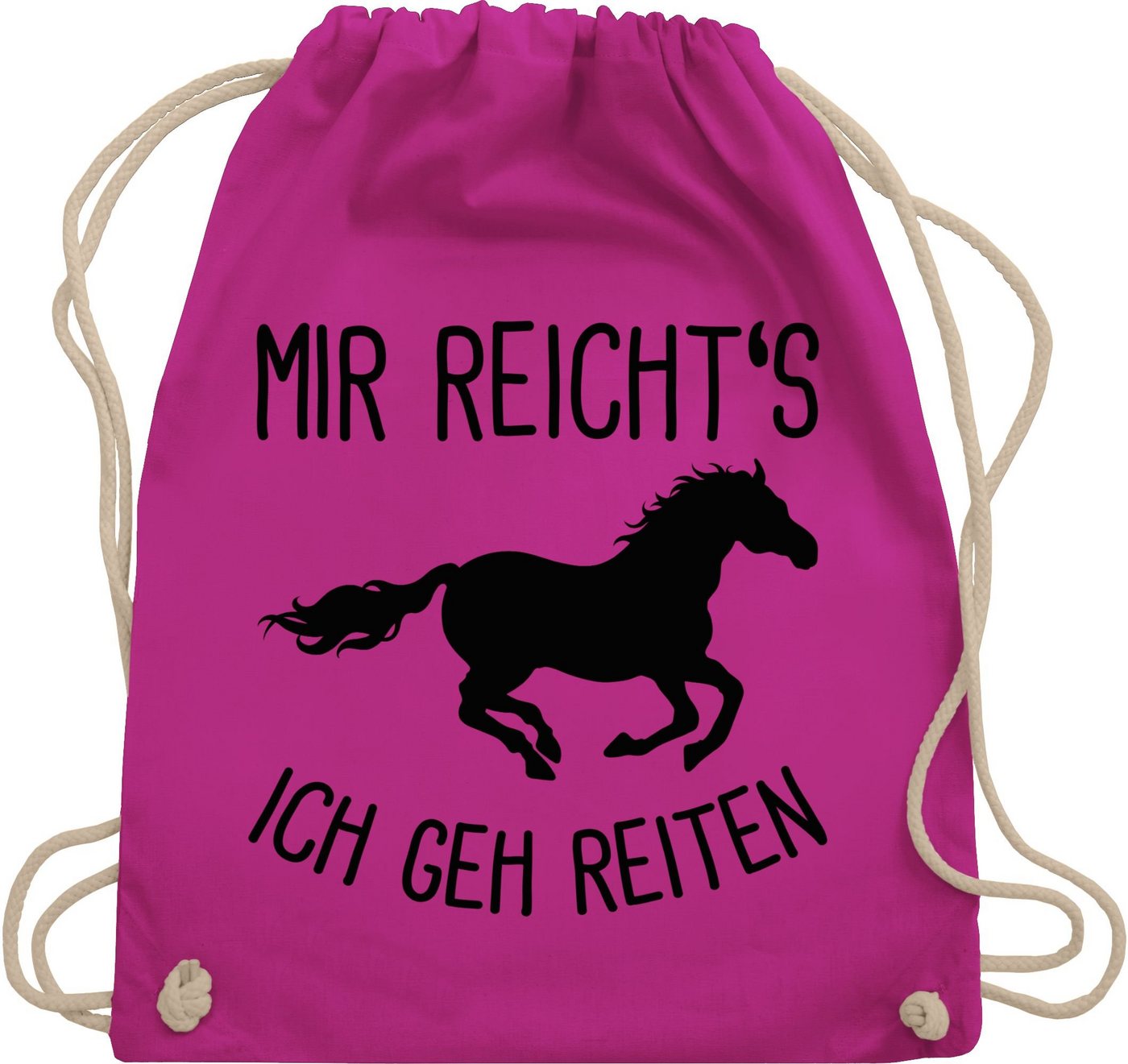 Shirtracer Turnbeutel Mir reichts ich geh Reiten mit Pferd, Pferd & Pferde von Shirtracer