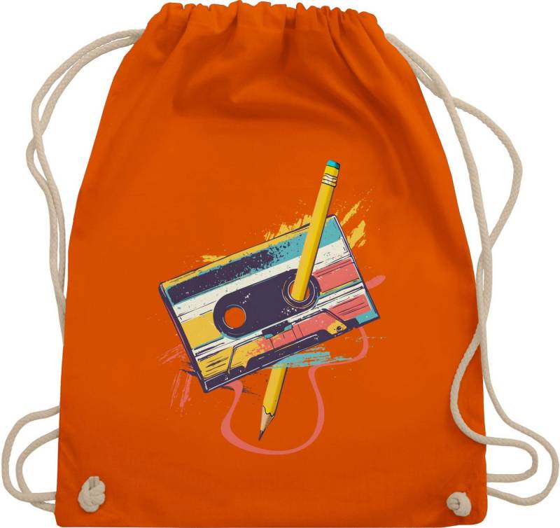 Shirtracer Turnbeutel Retro Kassette I Retro Geschenke 80er Jahre Geschenk 90er Outfit I 90i, Karneval & Fasching von Shirtracer