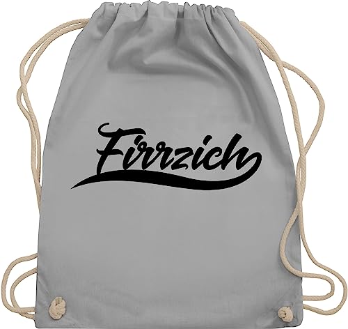 Turnbeutel Rucksack - 40. Geburtstag - Firrzich - Unisize - Hellgrau - stoffbeutel kordelzug 40 geburtstagsgeschenk 40er stofftasche baumwolle 40ig jahre gym beutel 40ger tasche 40th stoffrucksack von Shirtracer