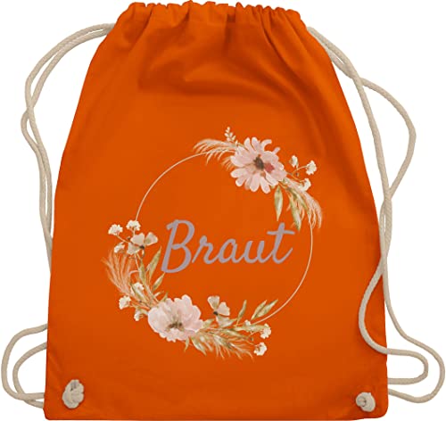 Turnbeutel Rucksack - JGA Junggesellenabschied Frauen - Braut Bride - Unisize - Orange - brautbeutel brauttaschen bachelorette party blumen stoffbeutel brauttasche junggesellinnenabschied outfit Turnbeutel Rucksack - JGA Junggesellenabschied Frauen - Braut Bride - Unisize - Orange - brautbeutel brauttaschen bachelorette party blumen stoffbeutel brauttasche junggesellinnenabschied outfit von Shirtracer