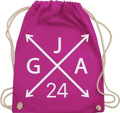 Turnbeutel Rucksack - Junggesellenabschied Männer - JGA 2024 - Unisize - Fuchsia - polterabend beutel team bräutigam tasche poltern turnsackerl damen bachelorette sportbeutel mädels bridal shower von Shirtracer