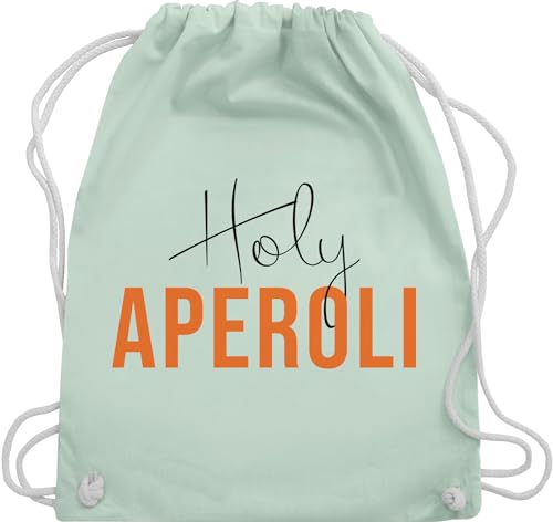 Turnbeutel Rucksack - Karneval & Fasching - Taschen - Holy Aperoli I Aperol Spritz Aperoly - Unisize - Pastell Grün - tasche karnevalsbeutel faschings alkohol beutel karnevalstasche karnevals von Shirtracer