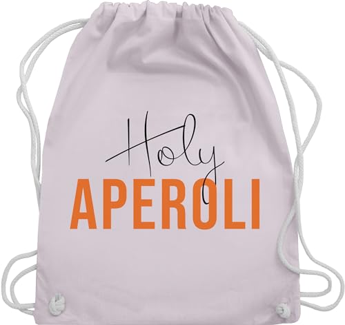 Turnbeutel Rucksack - Karneval & Fasching - Taschen - Holy Aperoli I Aperol Spritz Aperoly - Unisize - Pastell Rosa - tasche karnevalsbeutel faschings alkohol beutel karnevalstasche karnevals von Shirtracer