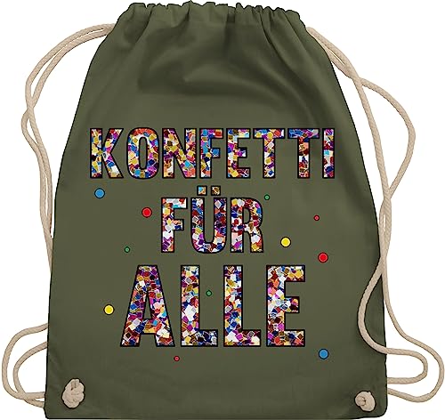 Turnbeutel Rucksack - Karneval & Fasching - Taschen - Konfetti für Alle I - Unisize - Olivgrün - beutel köln karnevalsbeutel faschings karnevalsmotiv stoffbeutel kamelle tasche karnevalstasche Turnbeutel Rucksack - Karneval & Fasching - Taschen - Konfetti für Alle I - Unisize - Olivgrün - beutel köln karnevalsbeutel faschings karnevalsmotiv stoffbeutel kamelle tasche karnevalstasche von Shirtracer