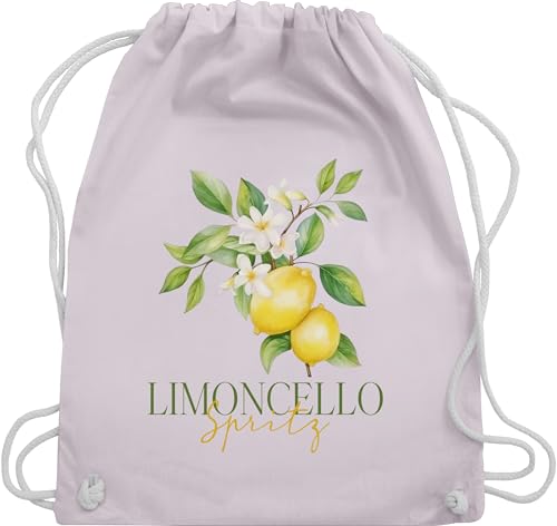 Turnbeutel Rucksack - Party & Alkohol Damen - Limoncello Spritz | Italien-Fans | Italienischer Likör | Zitronenlikör - Unisize - Pastell Rosa - saufrucksack sauf tasche festival clothes alki von Shirtracer