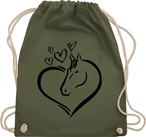 Turnbeutel Rucksack - Pferde - Taschen - Pferdeportrait im Herz - Unisize - Olivgrün - pferdetasche stalltasche pferd pferdeliebhaber pferdeherz bauwollbeutel reiterzubehör pferdebeutel reiten Turnbeutel Rucksack - Pferde - Taschen - Pferdeportrait im Herz - Unisize - Olivgrün - pferdetasche stalltasche pferd pferdeliebhaber pferdeherz bauwollbeutel reiterzubehör pferdebeutel reiten von Shirtracer