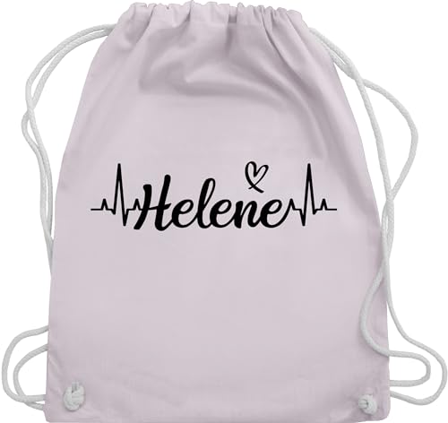 Shirtracer Turnbeutel Rucksack - Schlager Party Outfit - Helene Herzschlag - Unisize - Pastell Rosa - schlagerfans sportbeutel schlagerparty baumwolle schlagernacht sprüche für von Shirtracer